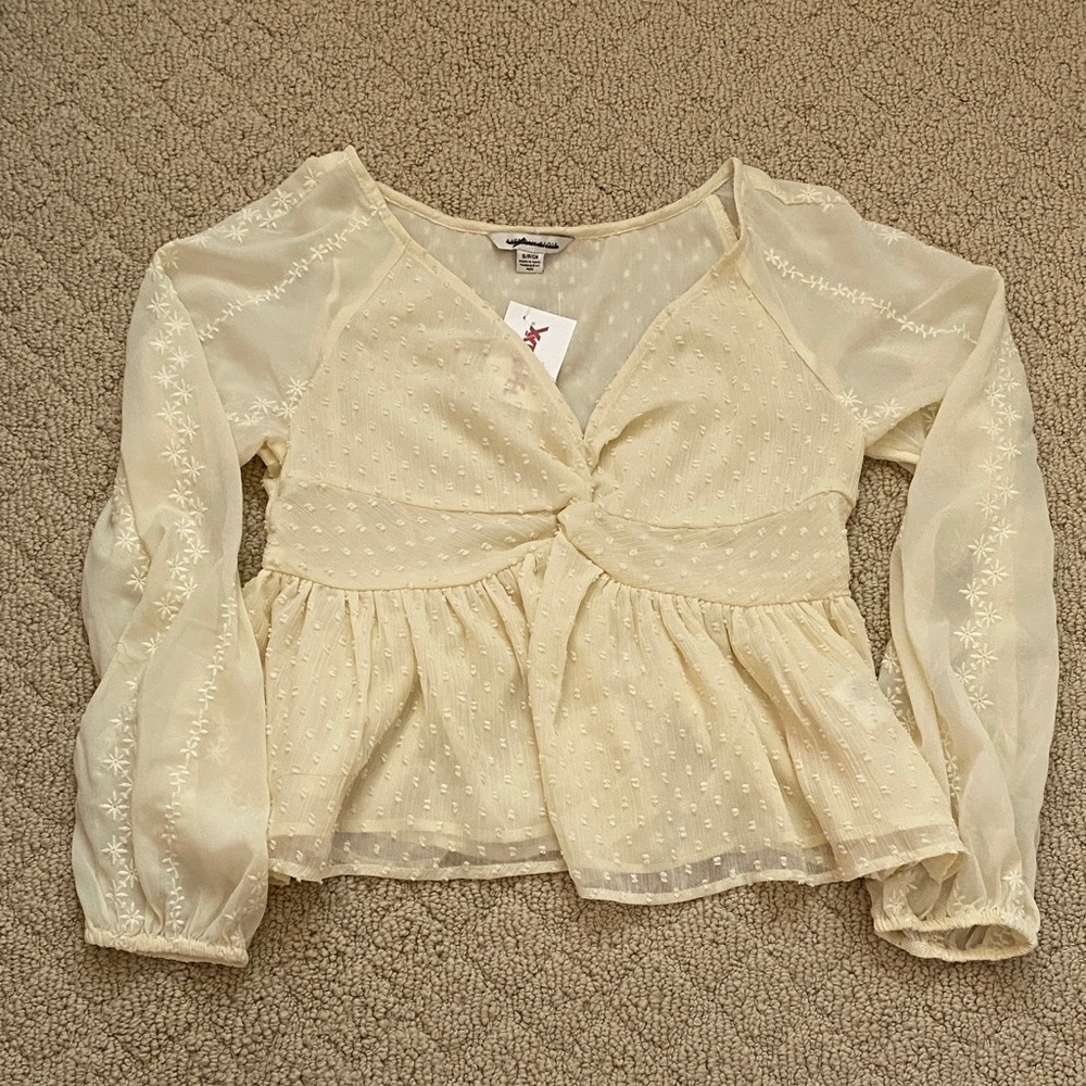 NWT American Eagles ivory blouse